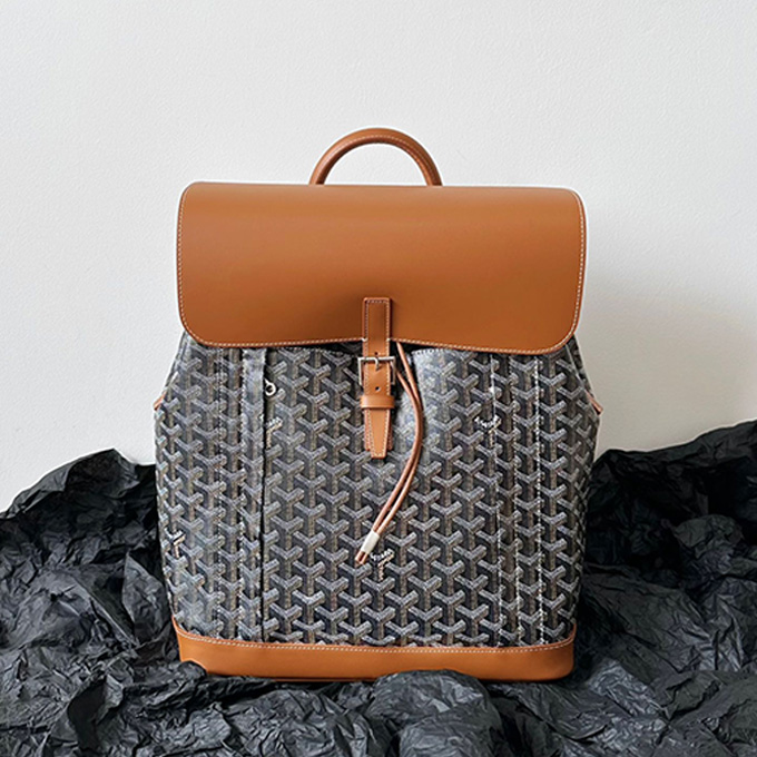 goyard alpin mm flap large capacity practical commuting backpack bag